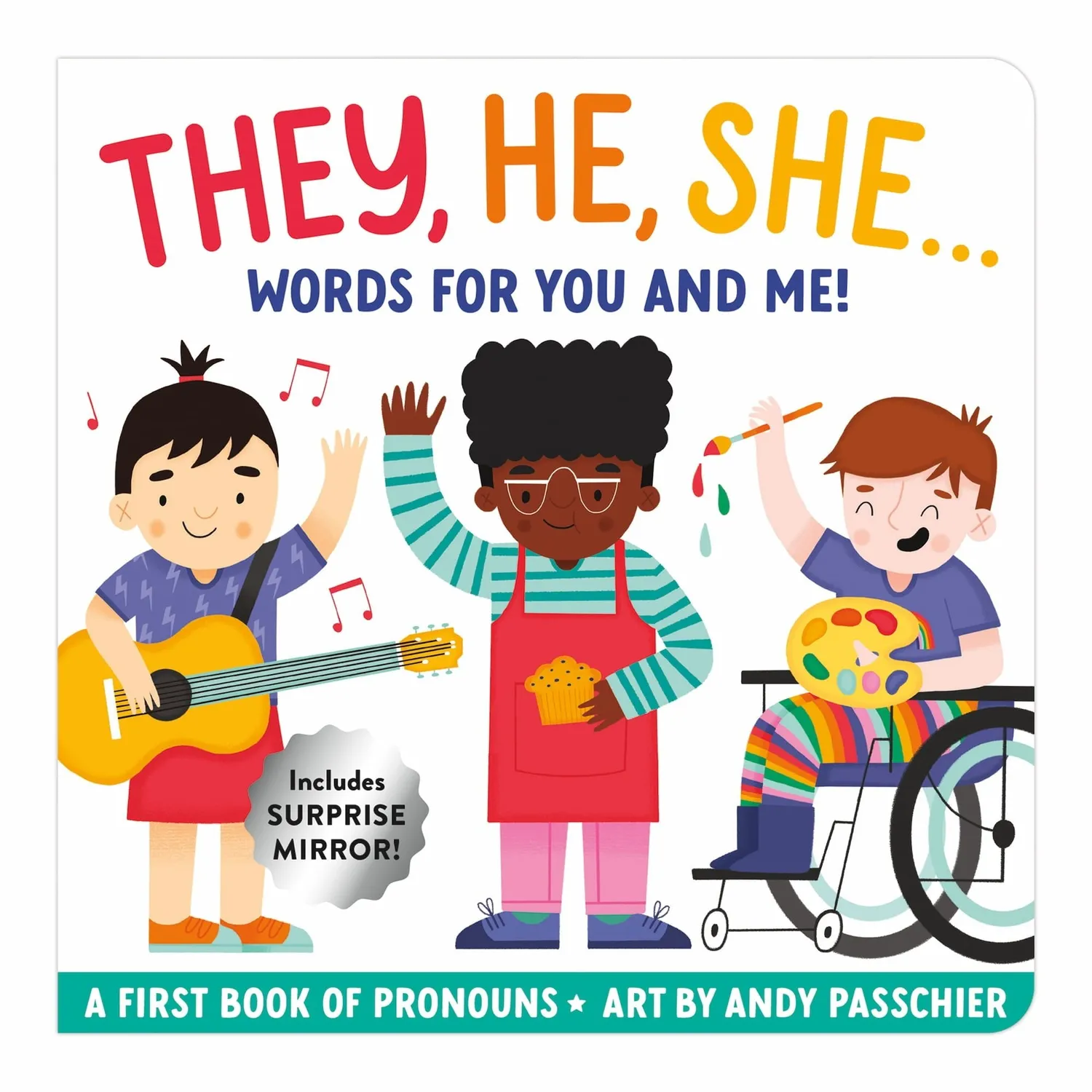 Mudpuppy They, He, She carte cartonată 22 pagini
