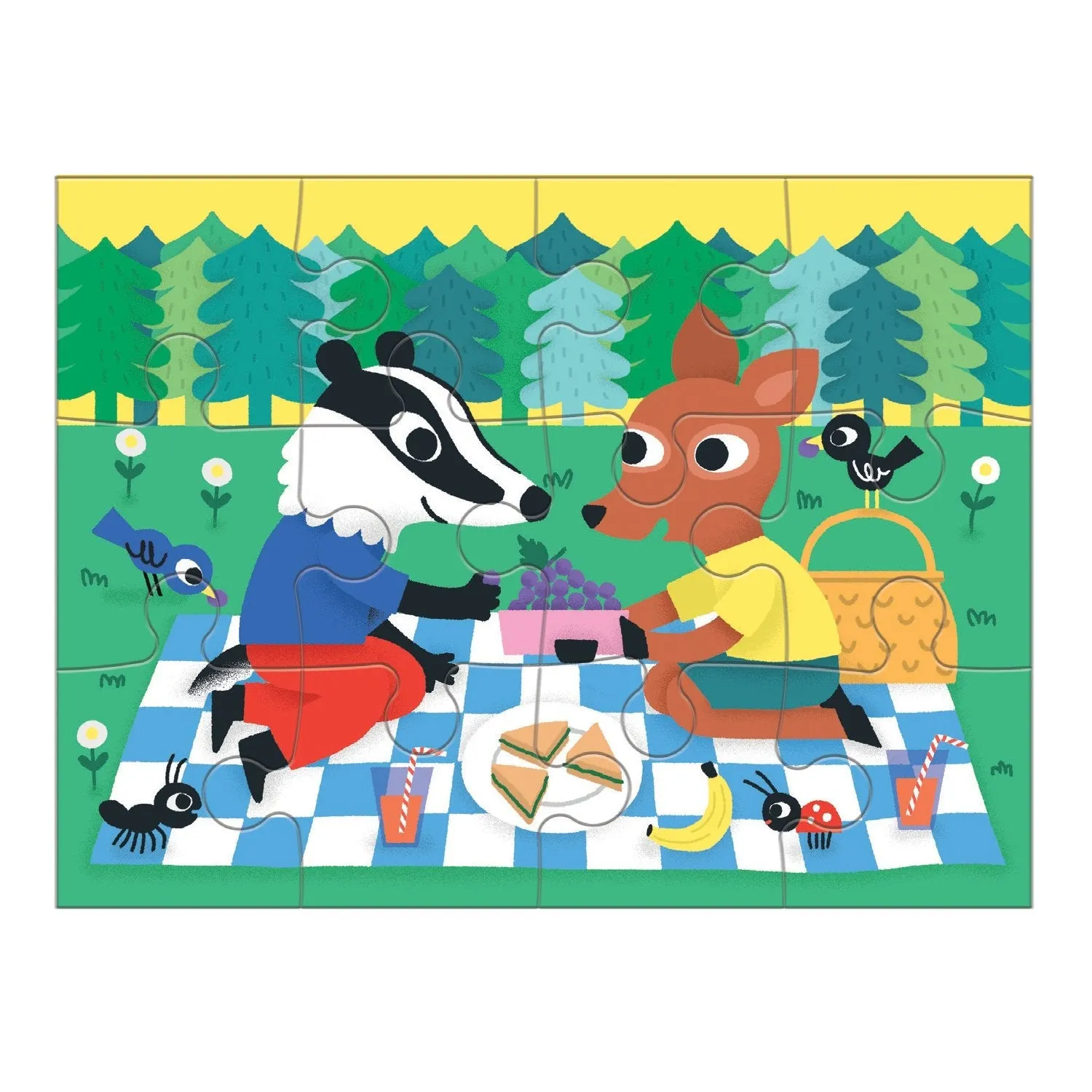 Mudpuppy Kindness puzzle progresiv 4 în 1, 12 piese
