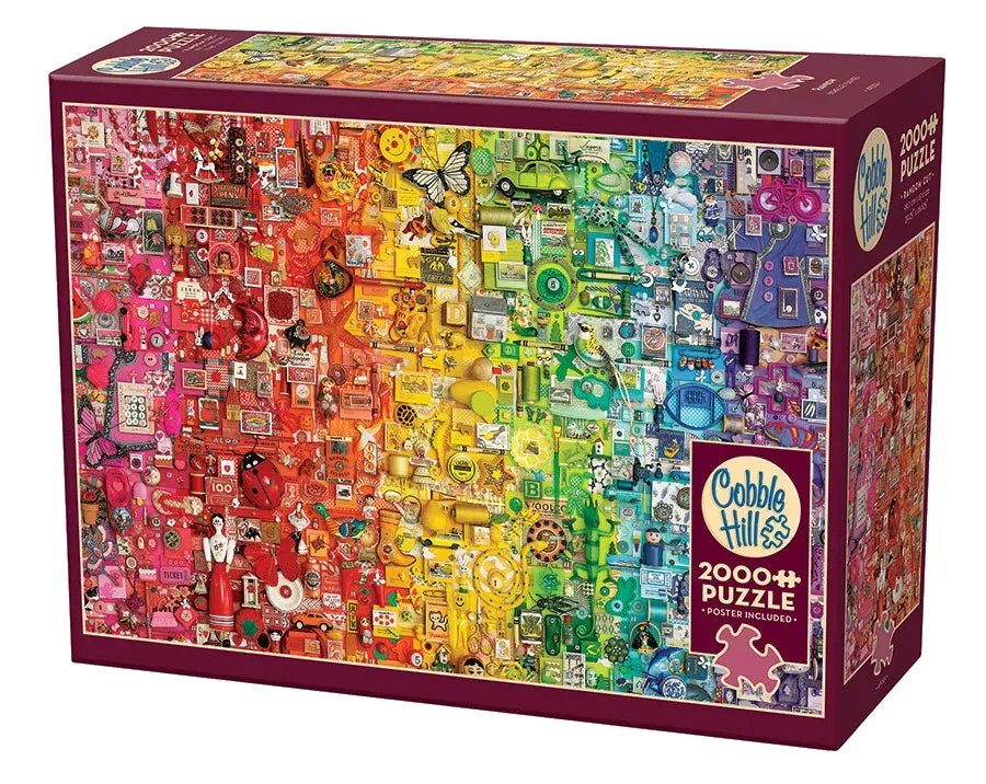 Cobble Hill Rainbow puzzle 2000 piese multicolor
