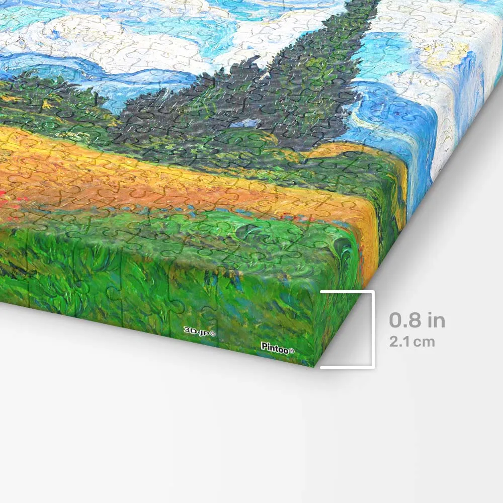PieceRelax Puzzle Canvas Wheat Field Cypresses HN1307 puzzle