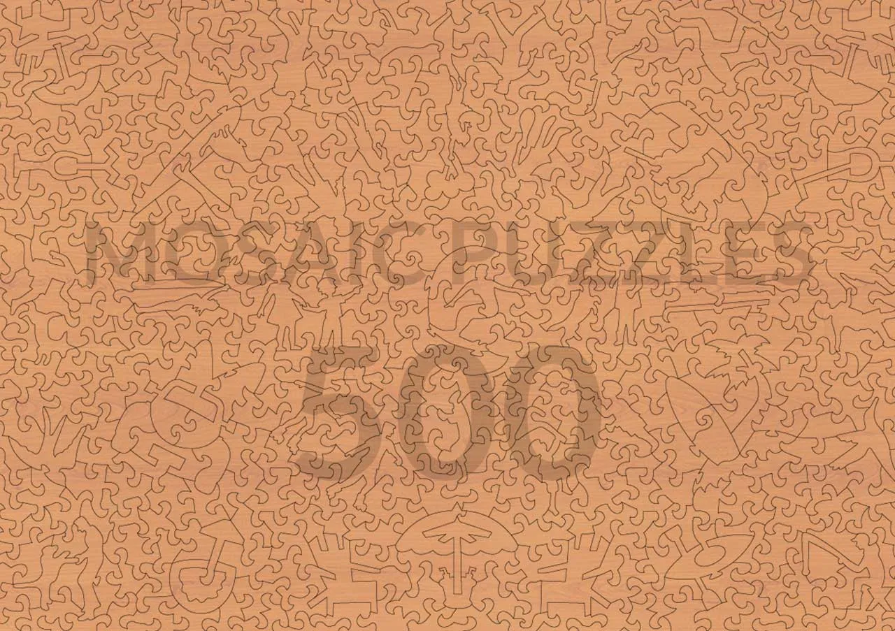 Mosaic Puzzles Family Vacation puzzle lemn 500 piese natura