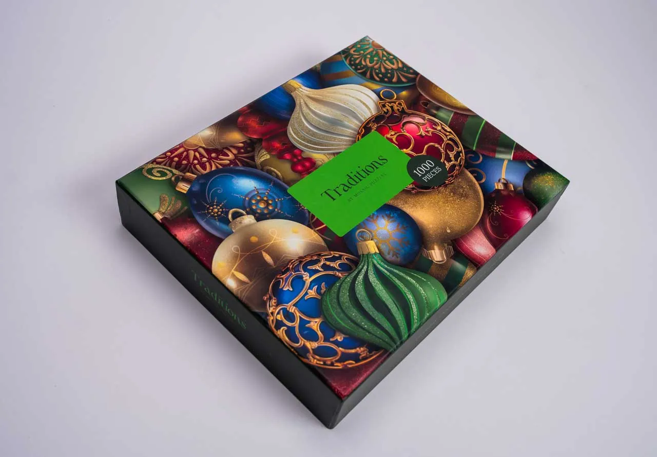 Mosaic Traditions Holiday Decorations puzzle carton 1000 piese craciun