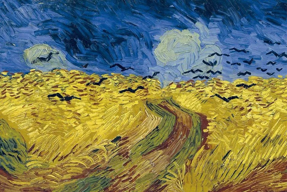 Mosaic Puzzles Wheatfield with Crows Van Gogh puzzle lemn 500 piese