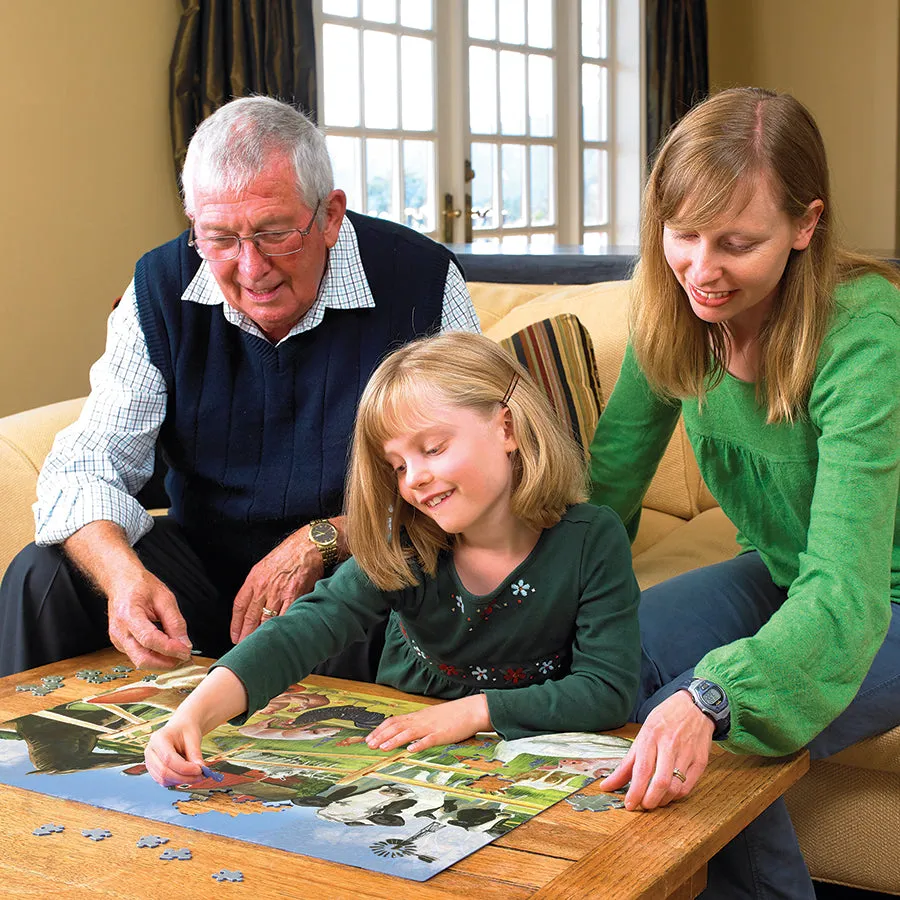 Cobble Hill Welcome to the Farm puzzle 350 piese familie