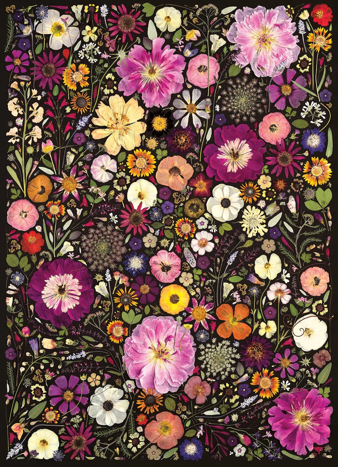Cobble Hill Flower Press Little Hollow puzzle 500 piese flori