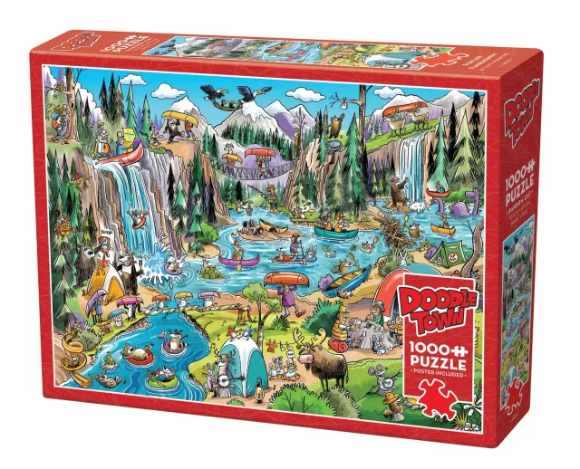 Cobble Hill DoodleTown Portage Pandemonium puzzle 1000 piese