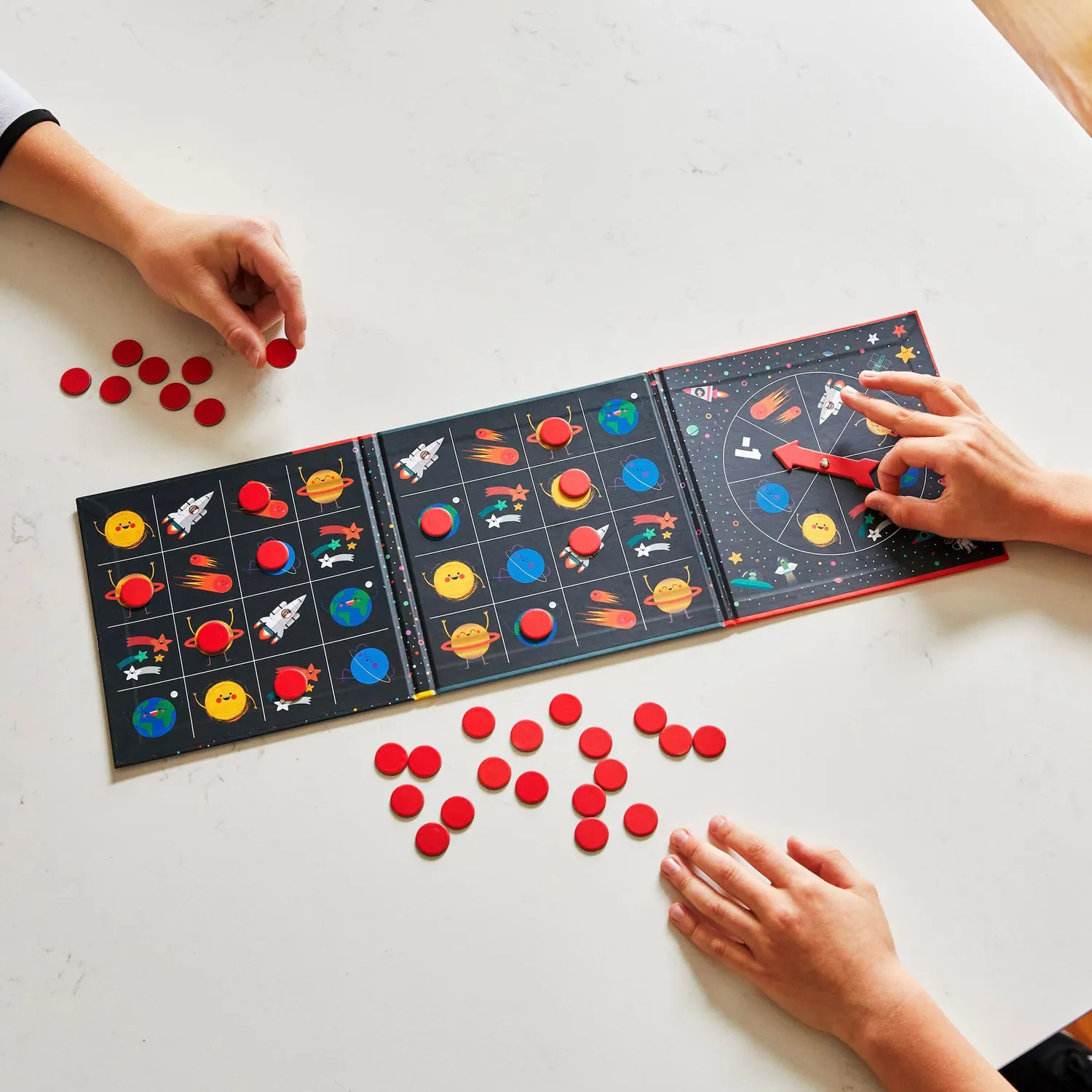 Mudpuppy Space Bingo joc magnetic spatial 2 jucatori