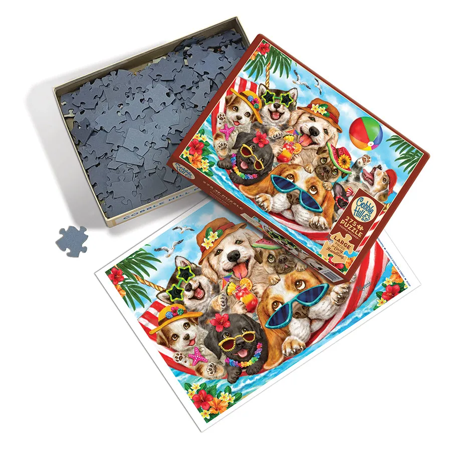 Cobble Hill Hammock Party puzzle 275 piese mari caini