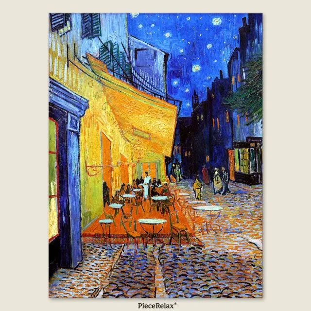 PieceRelax PieceClicks Cafe Terrace at Night U1108 puzzle 1008 piese nocturn