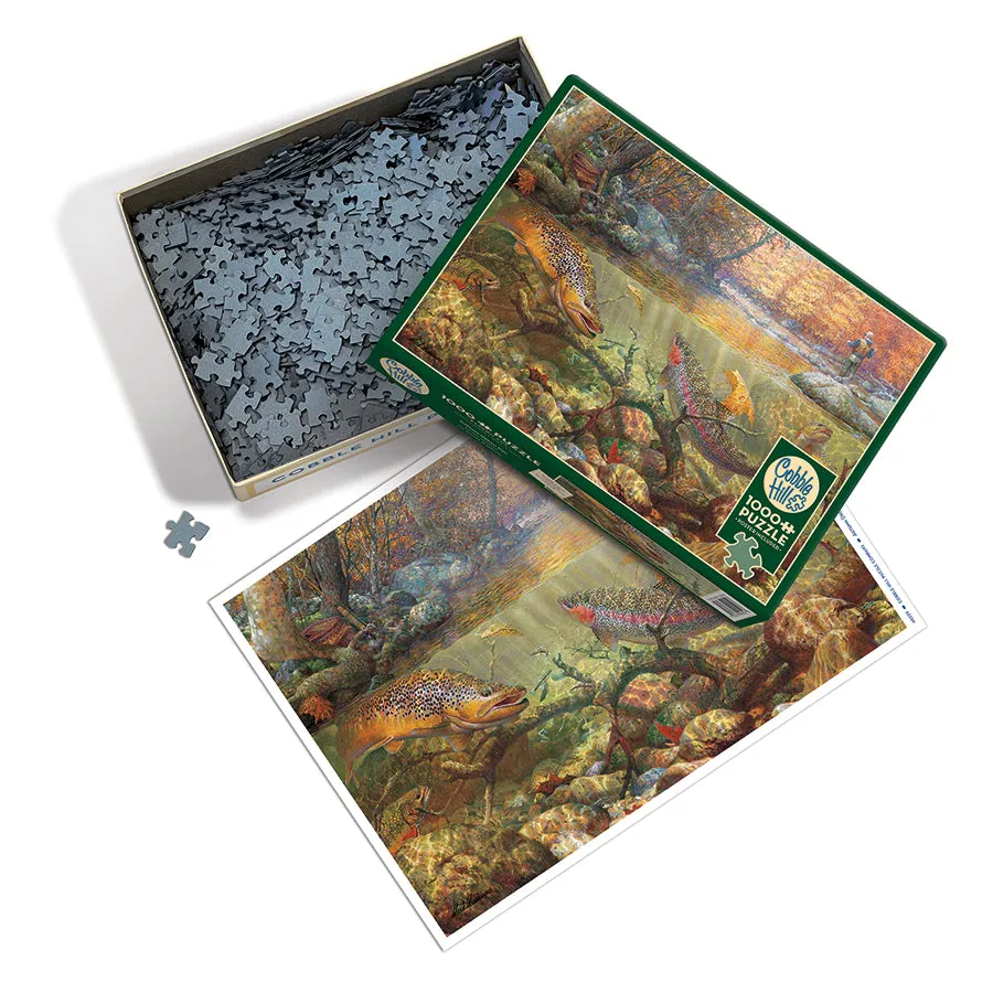 Cobble Hill Autumn Dream Day puzzle 1000 piese pescuit