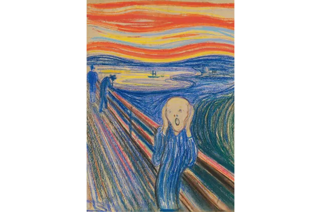 Mosaic Puzzles The Scream puzzle lemn 500 piese Munch