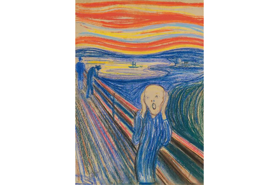 Mosaic Puzzles The Scream puzzle lemn 500 piese Munch