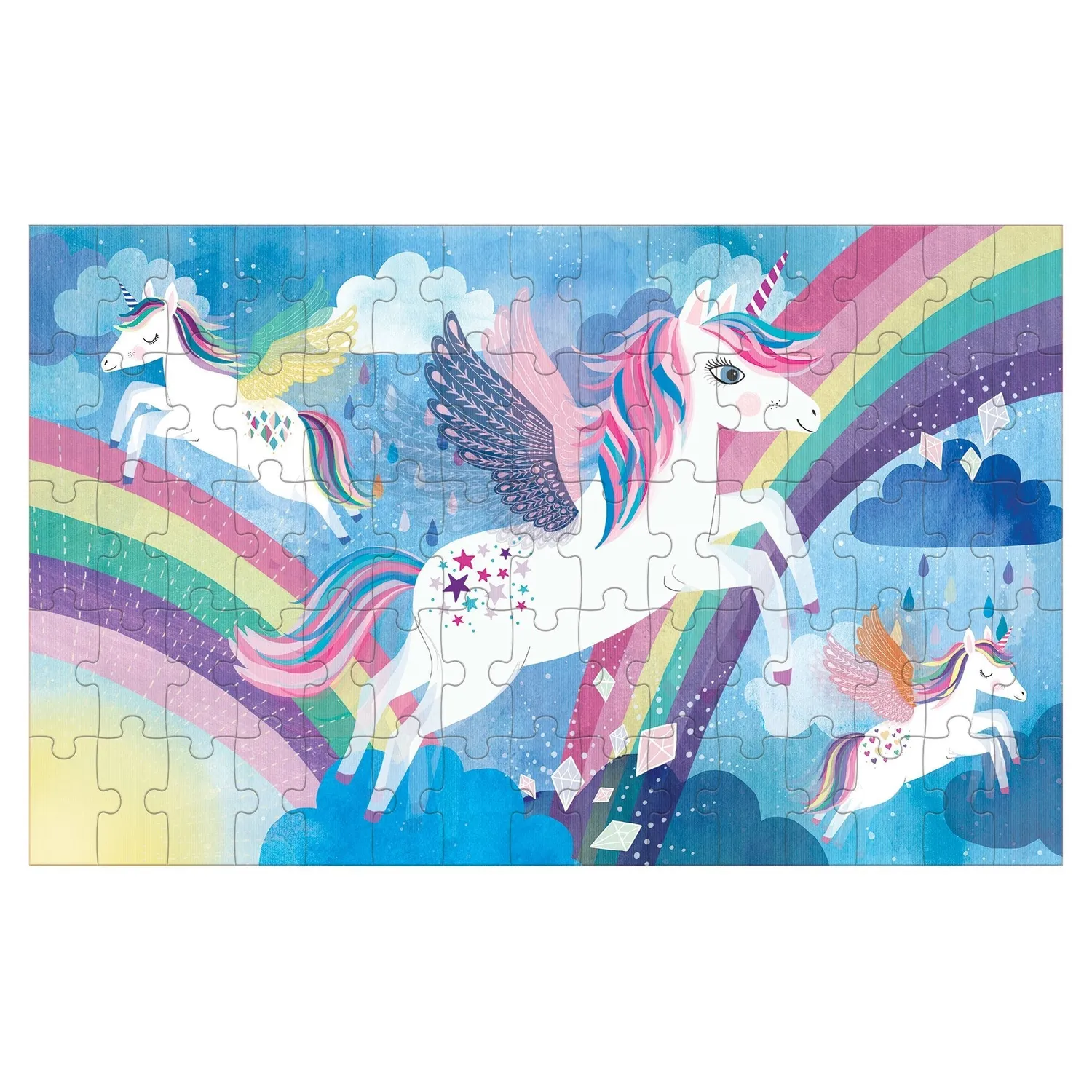 Mudpuppy Unicorn Magic puzzle lenticular 75 piese magic