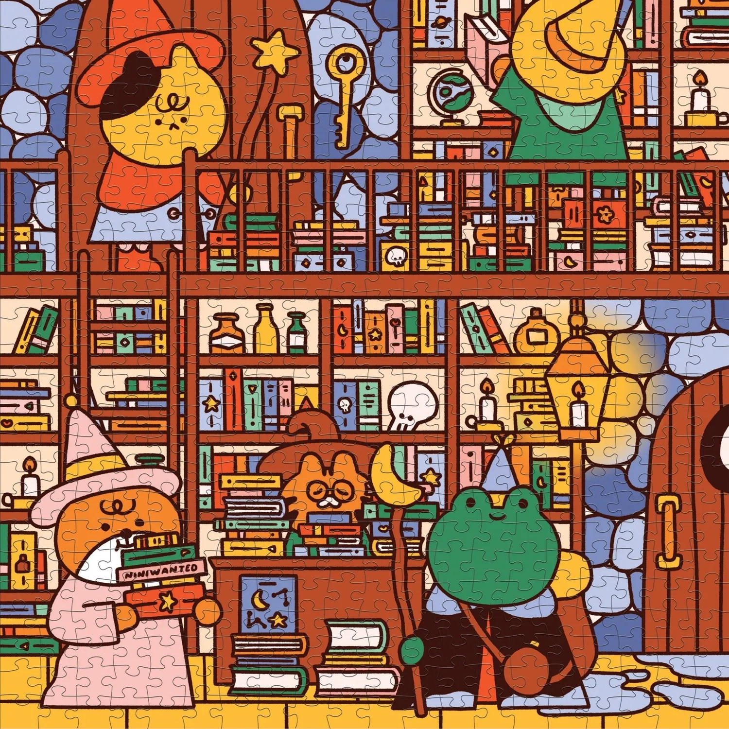 Mudpuppy The Wizard's Library puzzle 500 piese 51x51 cm
