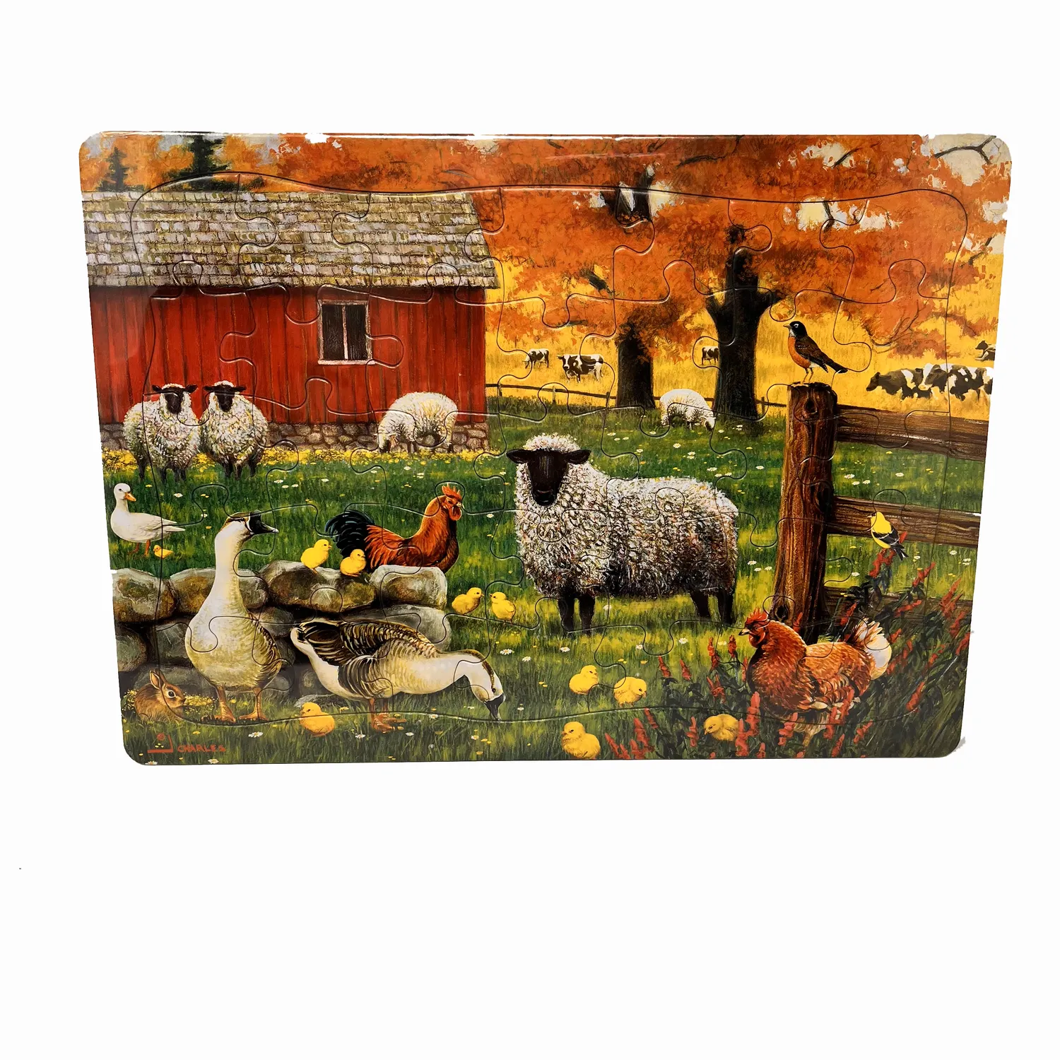 Cobble Hill Sheep Farm puzzle 35 piese tava copii