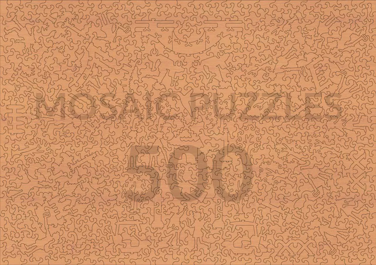 Mosaic Puzzles Serenity on the Green puzzle lemn 1000 piese gradina