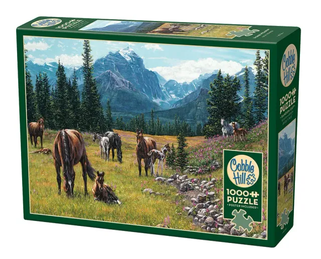 Cobble Hill Horse Meadow puzzle 1000 piese cai peisaj