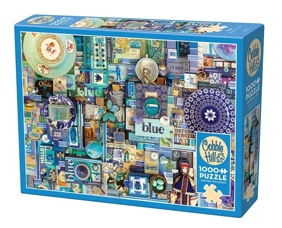 Cobble Hill Blue puzzle 1000 piese colaj albastru