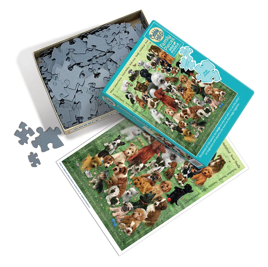 Cobble Hill Puppy Love puzzle 350 piese familie