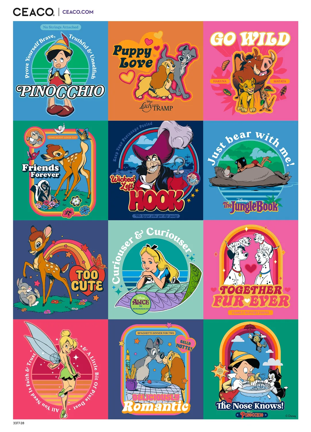 Ceaco Disney Fine Art Storybook Squares puzzle 1000 piese