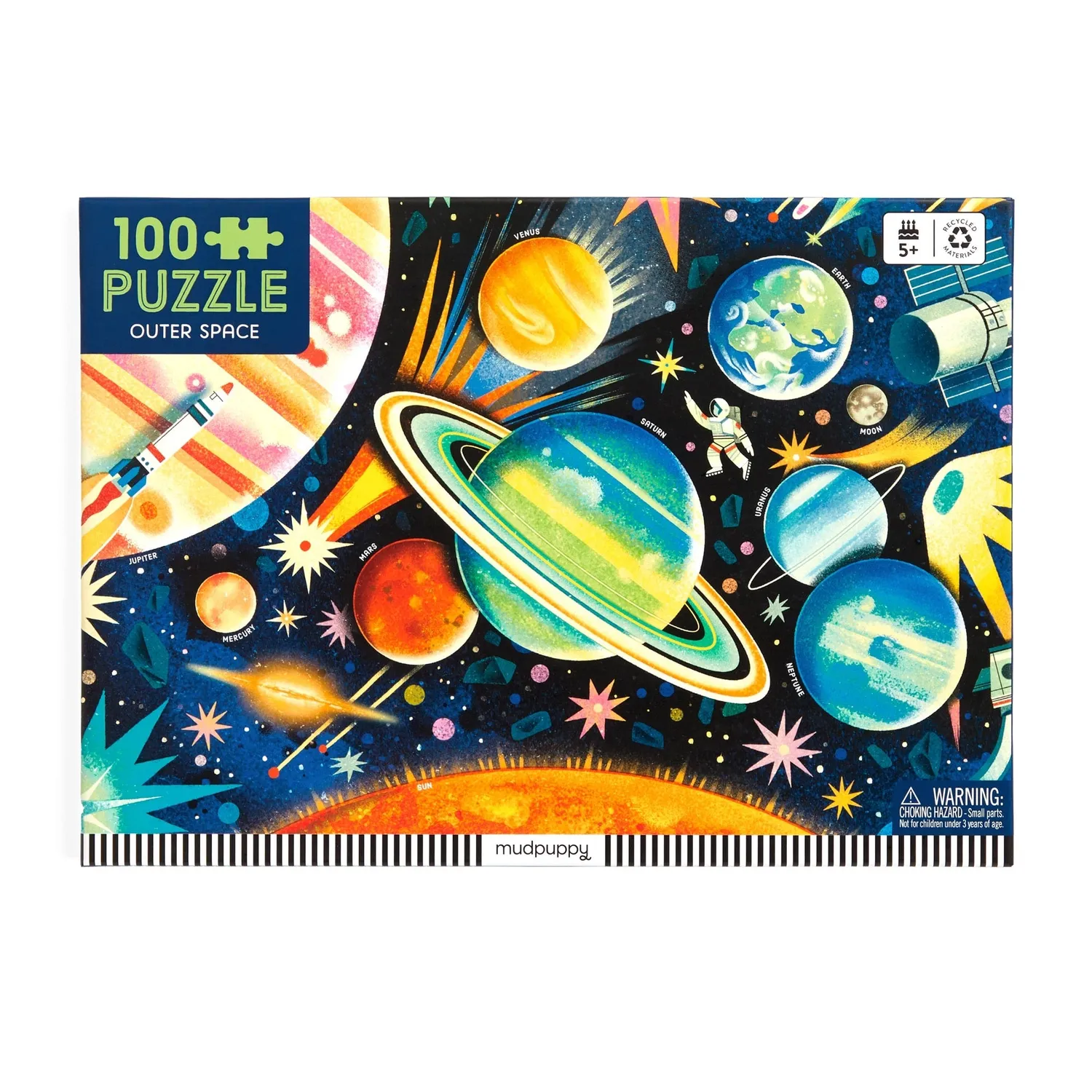 Mudpuppy Outer Space puzzle 100 piese 58x40 cm spatiu