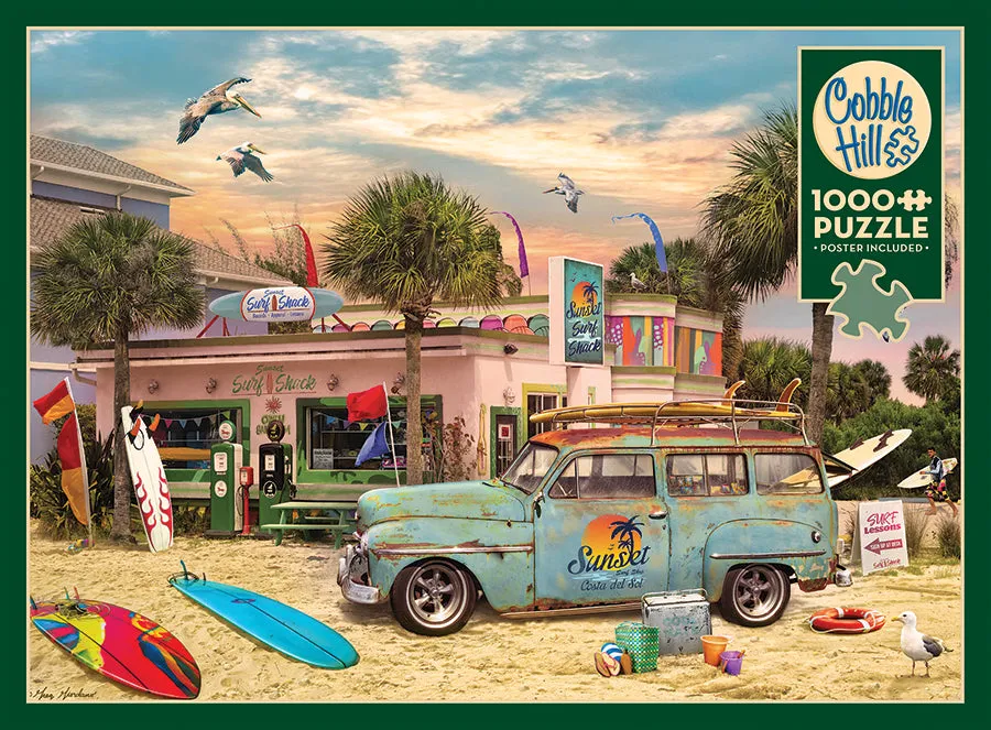 Cobble Hill Surf Shack puzzle 1000 piese plaja