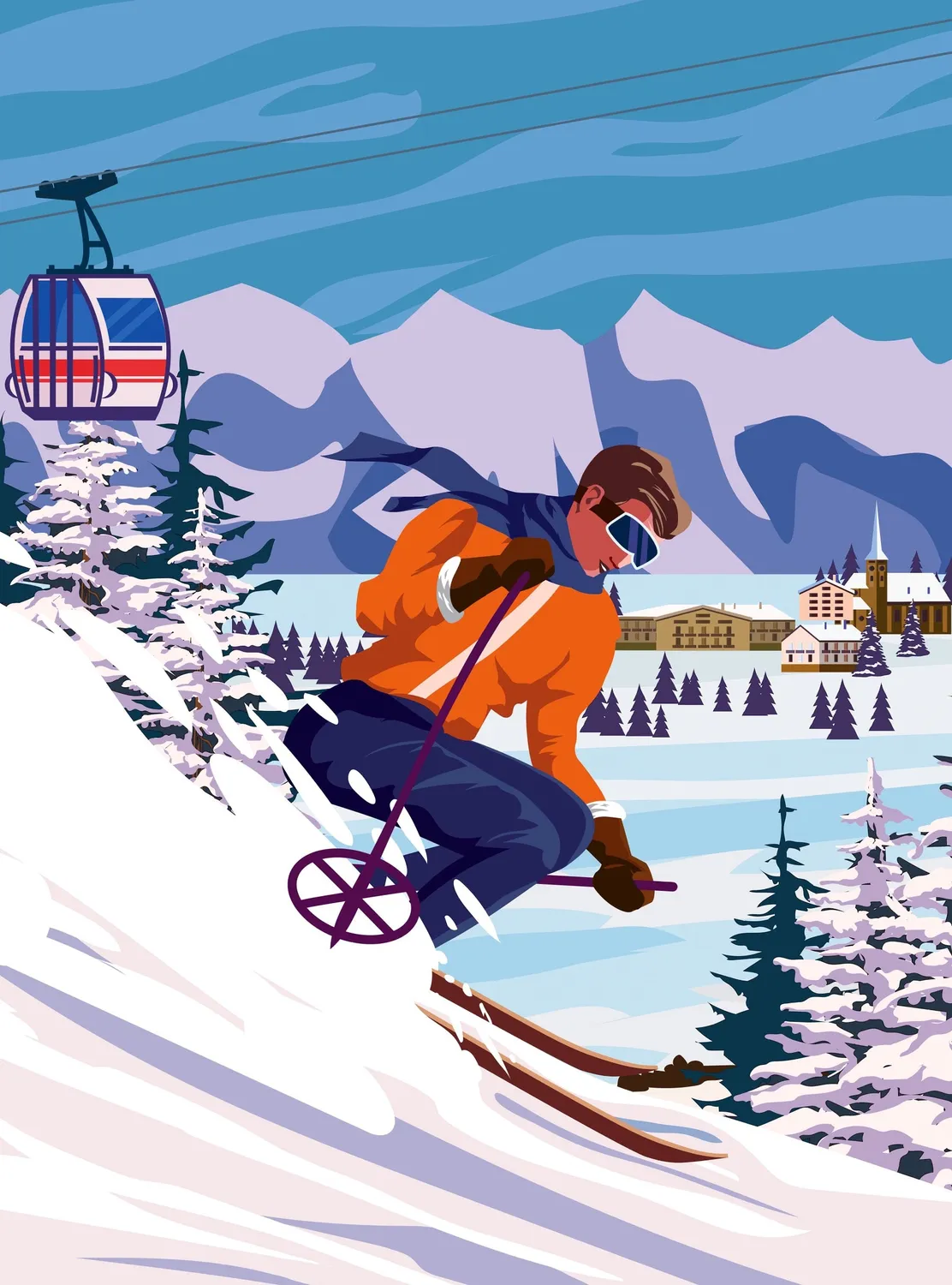 Eklektik Pieces Downhill Thrill puzzle 355 piese schi