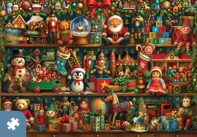 Mosaic Puzzles Shelf Holiday Wonders puzzle carton 500 piese