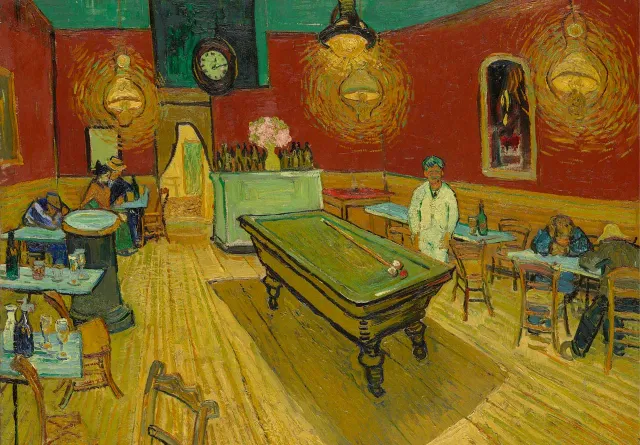 Mosaic Puzzles Le Cafe de Nuit Van Gogh puzzle lemn 1000 piese