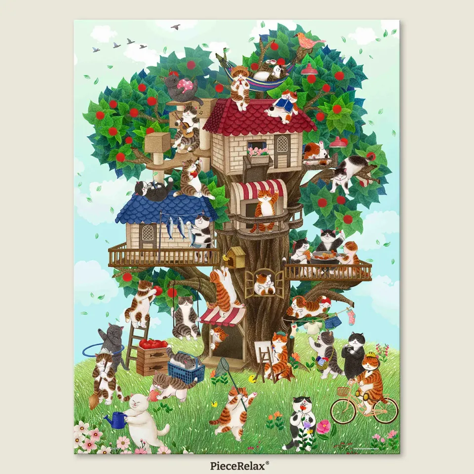 PieceRelax PieceClicks Color Cat Tree U1106 puzzle 1008 piese pisici
