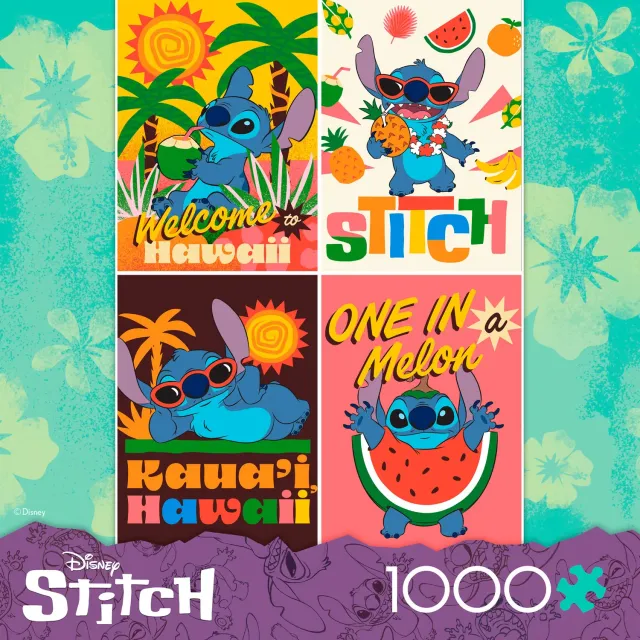 Ceaco Stitch Collage puzzle 1000 piese Disney 67x49 cm