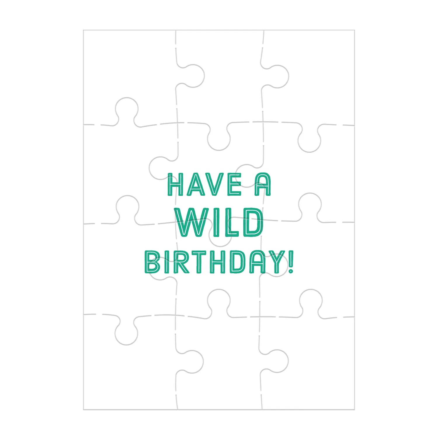 Mudpuppy Monkey Cake puzzle felicitare 12 piese
