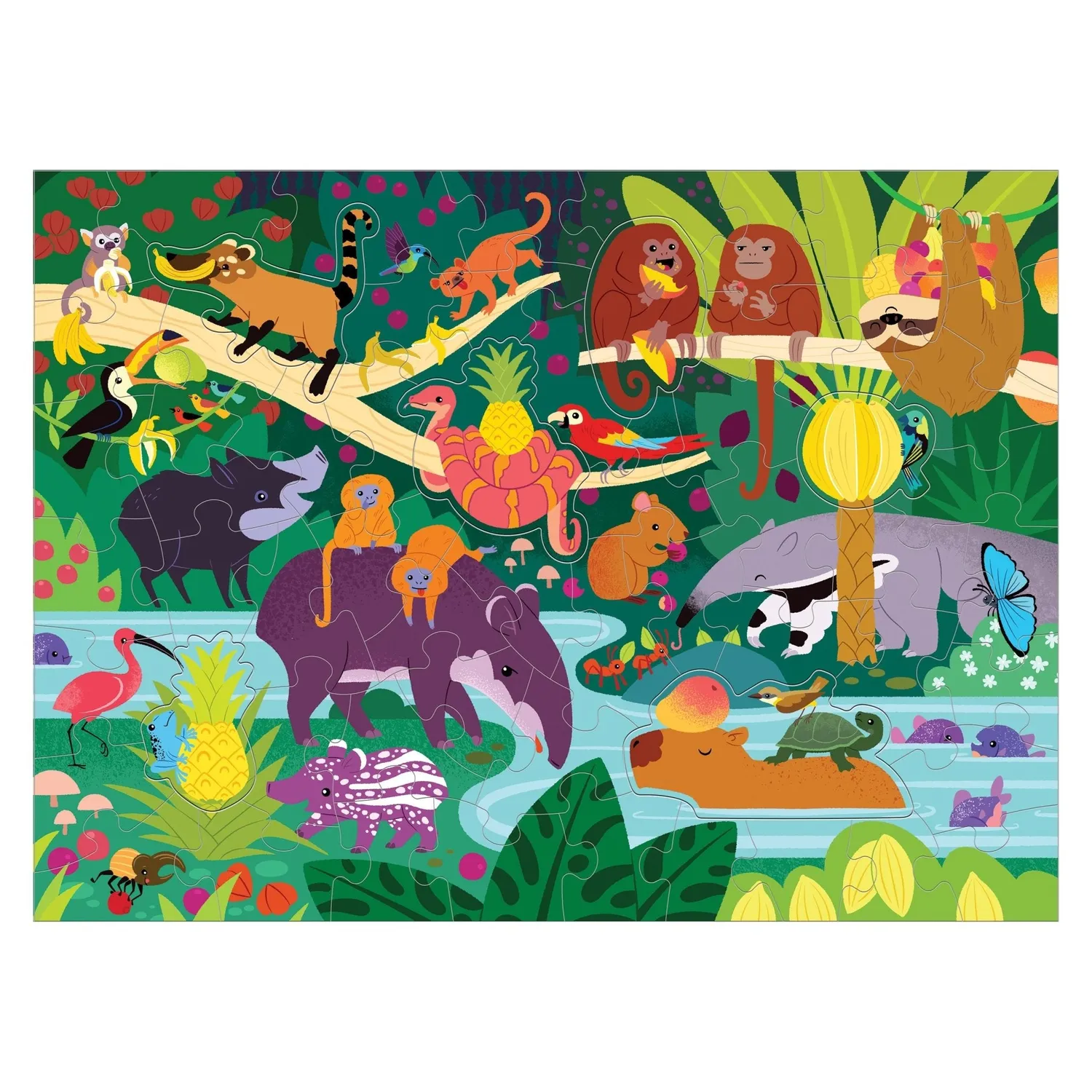 Mudpuppy Fruity Jungle puzzle parfumat 60 piese 38x28 cm