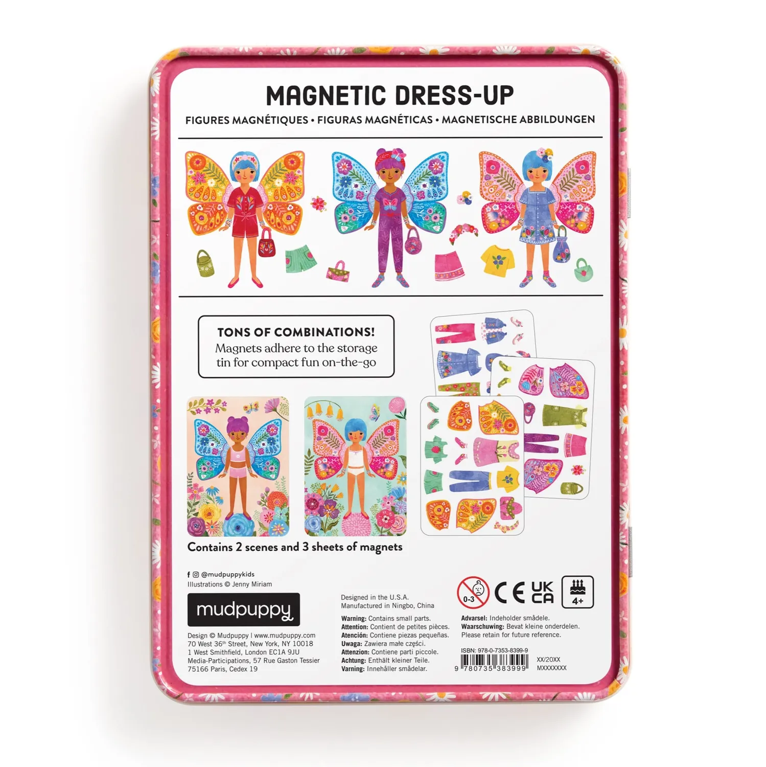 Mudpuppy Butterfly Bliss joc magnetic 40+ magneti