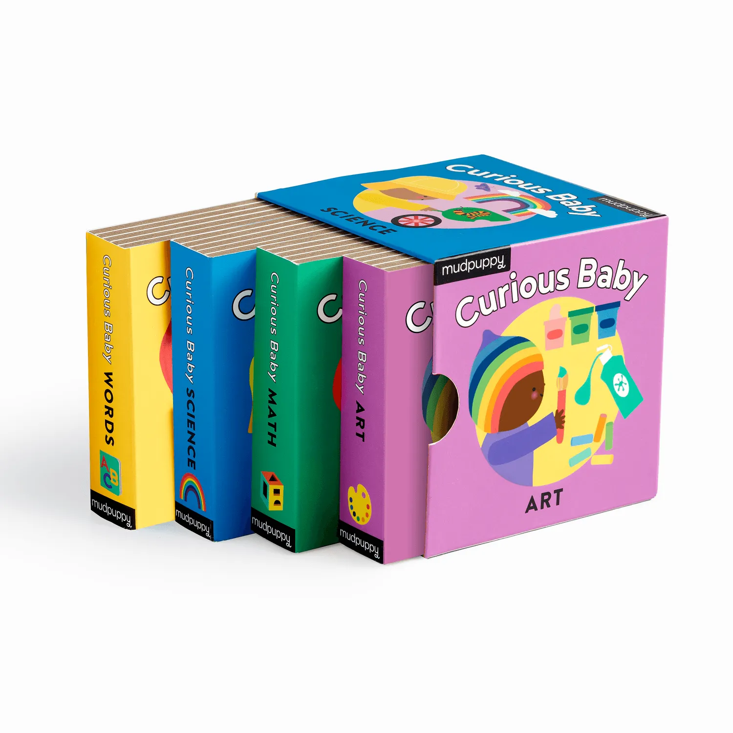 Mudpuppy Curious Baby set 4 board book STEAM 8 pagini