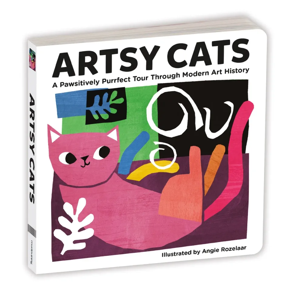 Mudpuppy Artsy Cats carte cartonata 30 pagini 18x18 cm