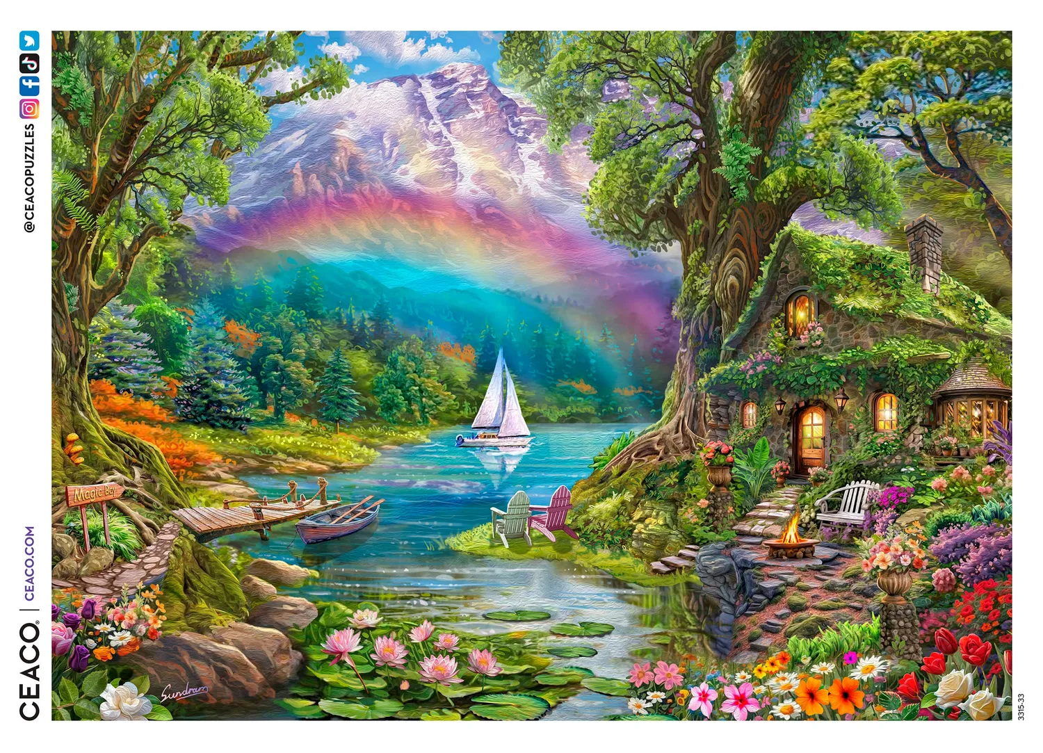 Ceaco Magical Bay puzzle 1000 piese golf