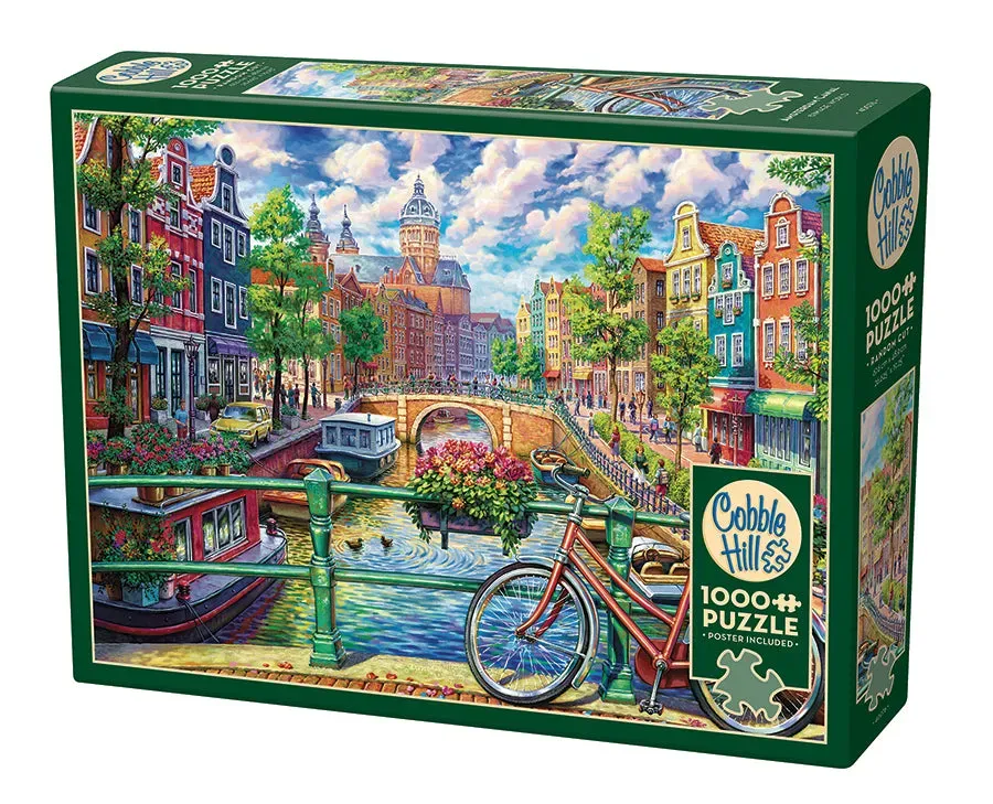 Cobble Hill Amsterdam Canal puzzle 1000 piese oraș