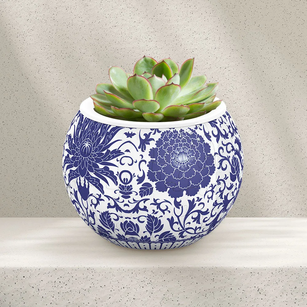 PieceRelax Puzzle Planter Oriental Floral Ornament K1101 ghiveci