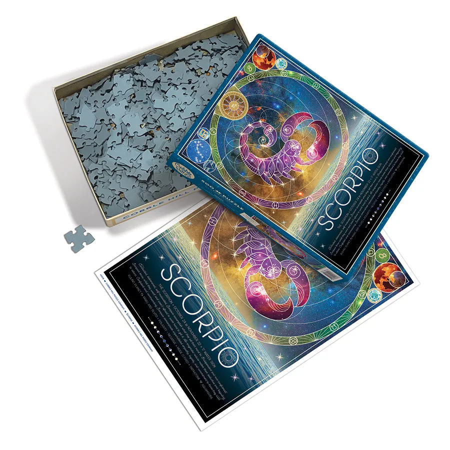 Cobble Hill Scorpio puzzle 500 piese zodiac apa