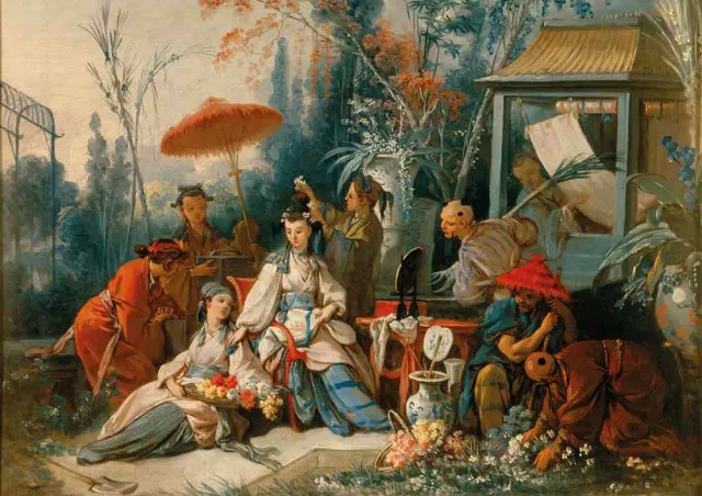 Mosaic Puzzles The Chinese Garden puzzle 500 piese rococo