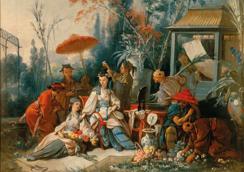 Mosaic Puzzles The Chinese Garden puzzle 500 piese rococo
