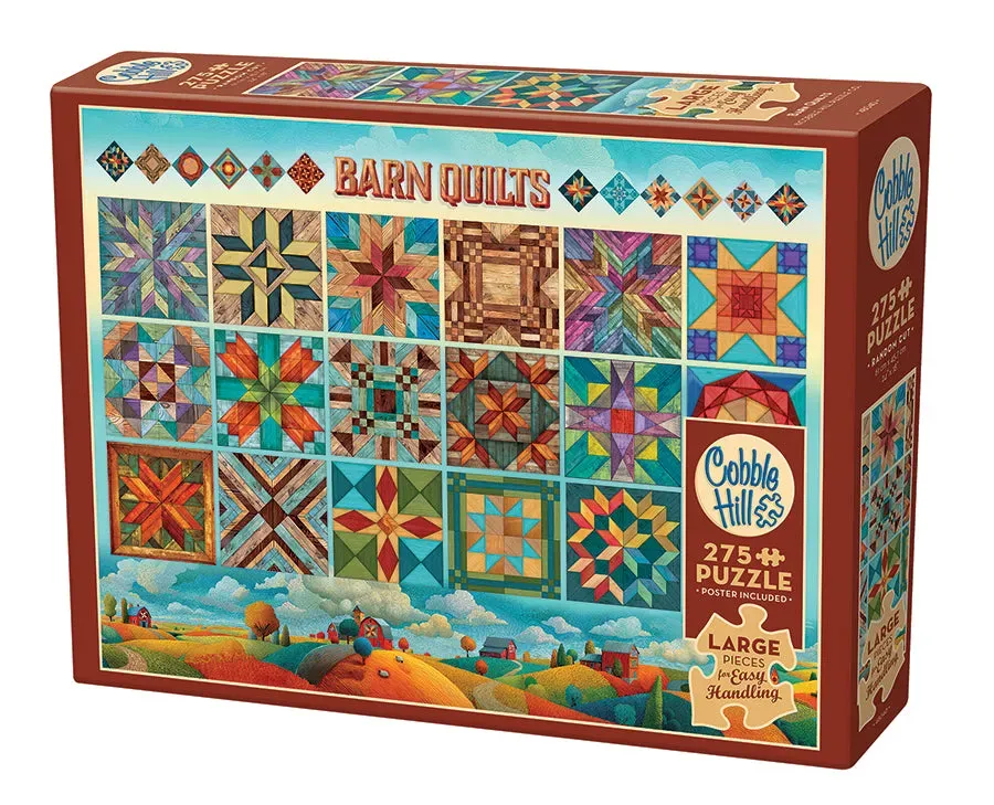 Cobble Hill Easy Handling Barn Quilts puzzle 275 piese