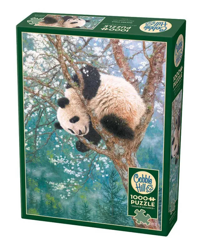 Cobble Hill Golden Child puzzle 1000 piese panda