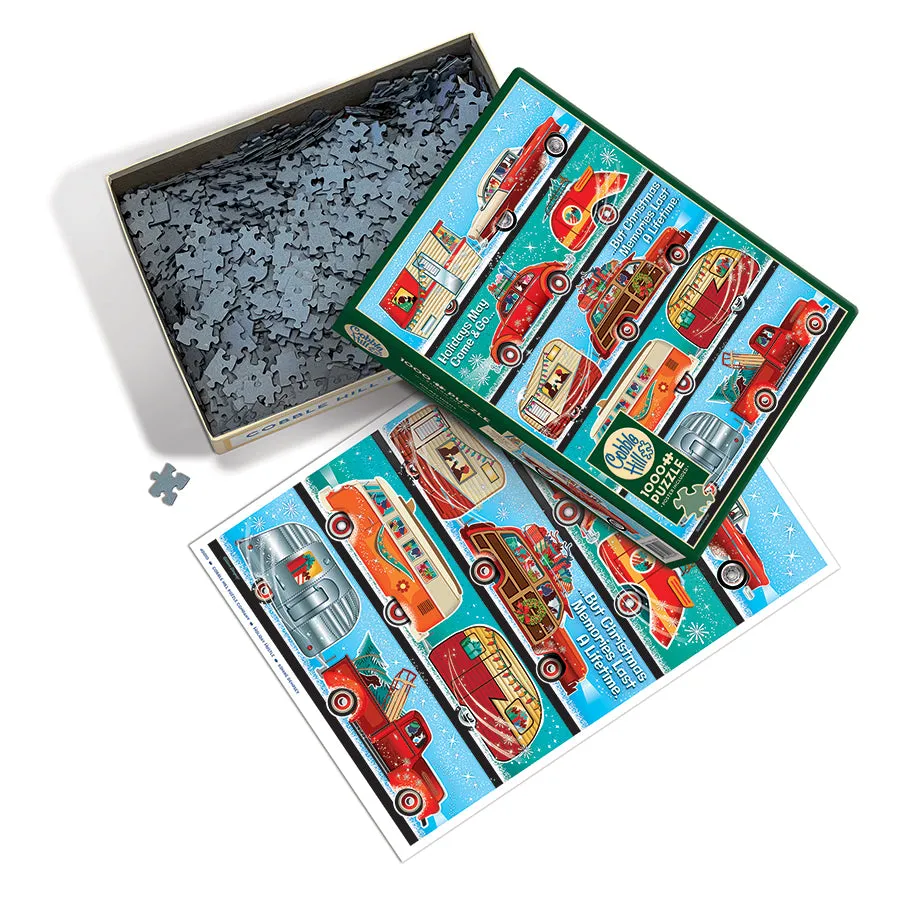 Cobble Hill Holiday Hustle puzzle 1000 piese Crăciun