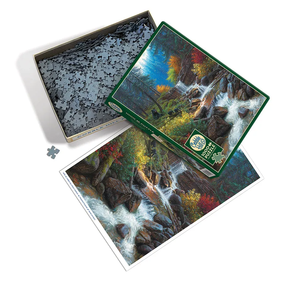 Cobble Hill Mountain Cascade puzzle 1000 piese toamnă