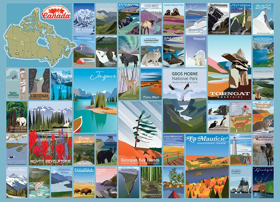 Cobble Hill Parcuri Canada puzzle 1000 piese călătorii
