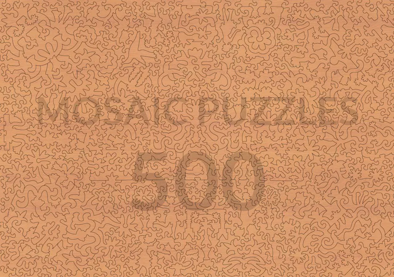 Mosaic Puzzles Orchid Bouquet puzzle lemn 500 piese flori