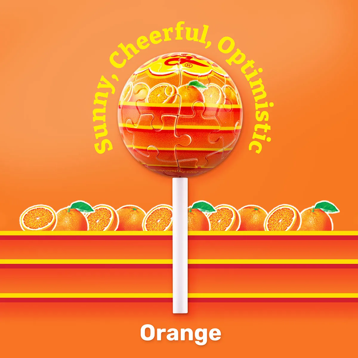Breloc puzzle PieceRelax Chups Orange A3892 acadea 8,5 cm