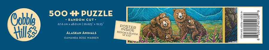 Cobble Hill Alaskan Animals puzzle 500 piese animale